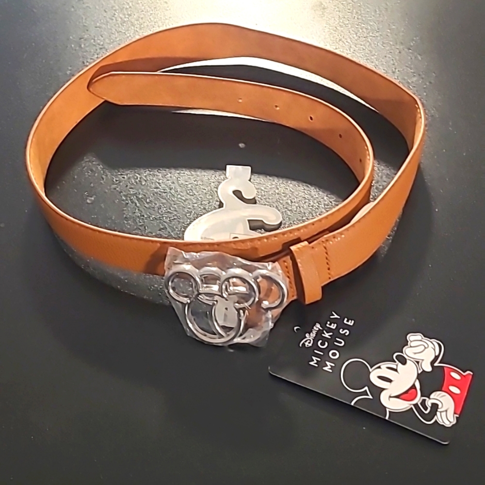 Disney Minnie Mouse Tan and Silver Belt Buckle - Picture 6 of 7